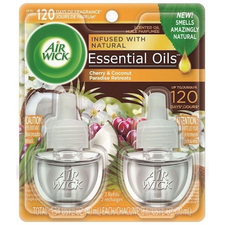 Air Wick Oil Warmer Refill, Scented, 0.67oz Paradise Retreat, PK 6 RAC91110CT